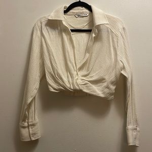 V Neck Collared Going Out Top